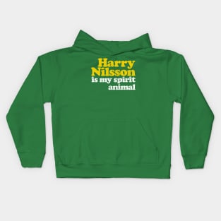 Harry Nilsson Is My Spirit Animal / Retro Faded Style Kids Hoodie